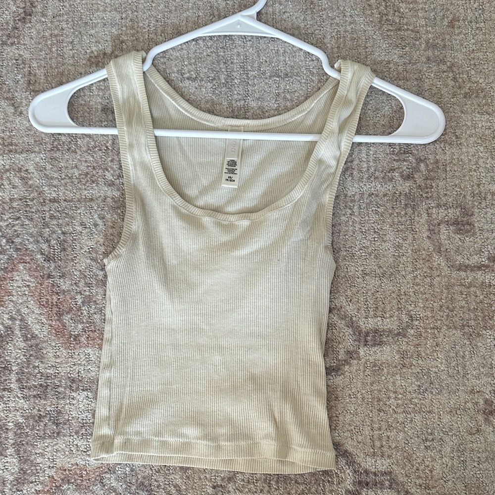Skims Cream Tank Top